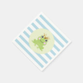 Serviette En Papier Livre bleu Conte de fée Grenouille Baby shower Pri (Coin)