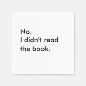 Serviette En Papier Livre Club Cocktail Napkins (Devant)