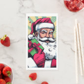 Serviette En Papier Livre de bande dessinée Père Noël/Noël (En situation)