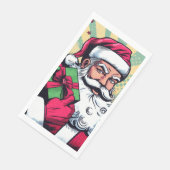 Serviette En Papier Livre de bande dessinée Père Noël/Noël (Coin)