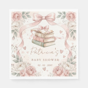 Serviette En Papier Livre d'histoires neutre pour bébé Invitation à la
