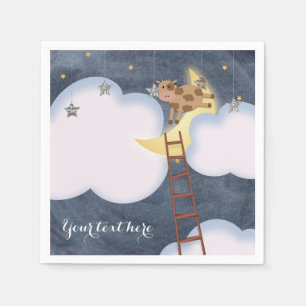 Serviette En Papier Livre d'histoires pour Baby Shower Comptine Fête p