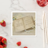 Serviette En Papier Livre du 75e anniversaire (En situation)