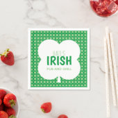 Serviette En Papier Livre vert irlandais Napkin (En situation)