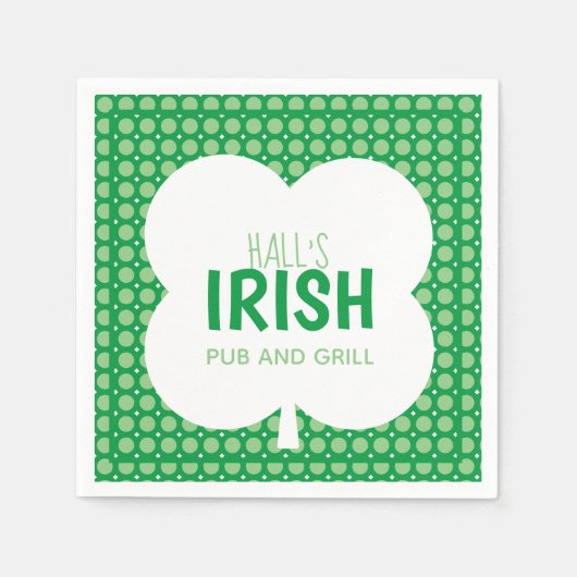 Serviette En Papier Livre vert irlandais Napkin (Devant)