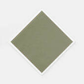 Serviette En Papier Livre vert Sage (Coin)