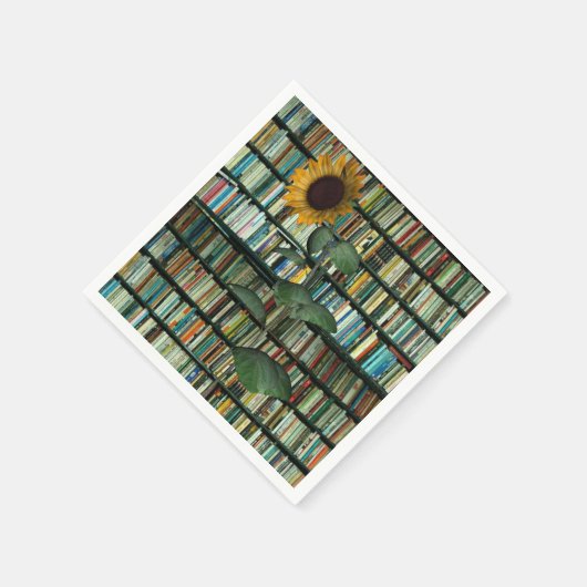 Serviette En Papier Livres de tournesol Papier serviettes (Coin)