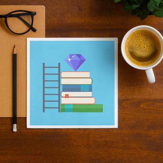 Serviette En Papier Livres Gem