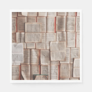 Serviette En Papier Livres vintages
