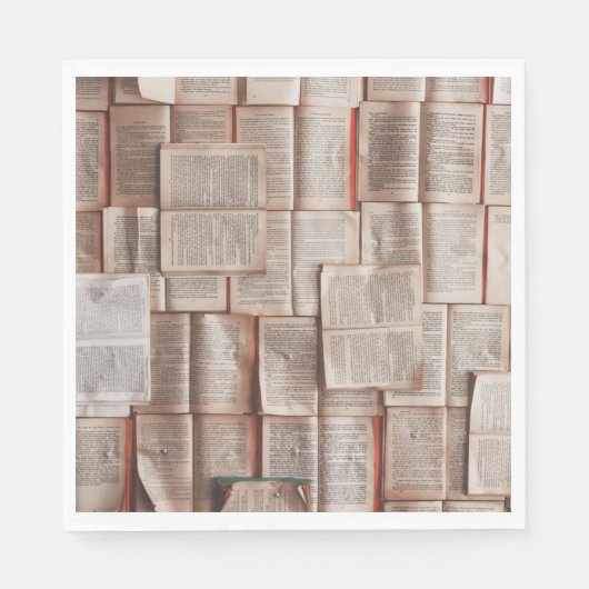Serviette En Papier Livres vintages (Devant)