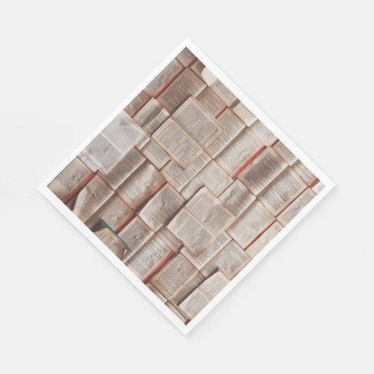 Serviette En Papier Livres vintages (Coin)