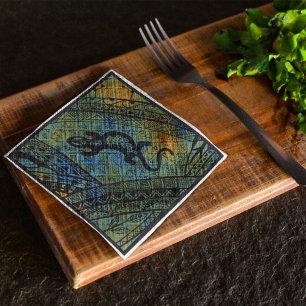 Serviette En Papier Lizard Batik