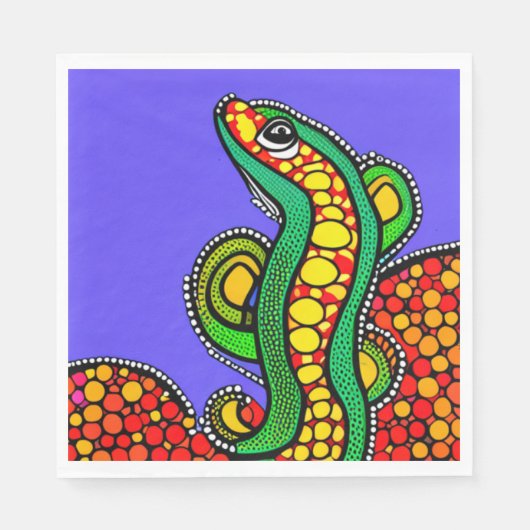 Serviette En Papier Lizard Love (Devant)