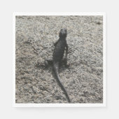 Serviette En Papier Lizard noir (Devant)