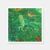 Serviette En Papier Lizards Batik (Devant)