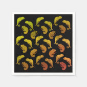 Serviette En Papier Lizards Chameleons (Devant)