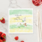 Serviette En Papier Llama and Teddy Bear Themed Baby Shower (En situation)