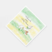 Serviette En Papier Llama and Teddy Bear Themed Baby Shower (Coin)