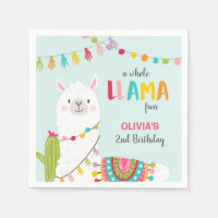 Llama anniversaire Papier Naples Alpaca Fiesta Cac
