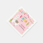 Serviette En Papier Llama anniversaire Papier Naples Alpaca Fiesta Cac (Coin)