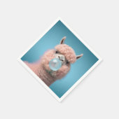 Serviette En Papier Llama Bubblegum Funny (Coin)