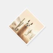 Serviette En Papier Llama de sable doux avec courant de cactus (Coin)