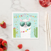 Serviette En Papier Llama Rama Papier Naples Fiesta Party Alpaca (En situation)