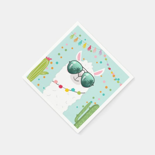 Serviette En Papier Llama Rama Papier Naples Fiesta Party Alpaca (Coin)