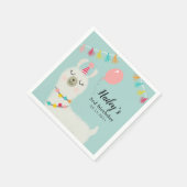 Serviette En Papier Llama Thème Anniversaire (Coin)