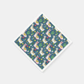 Serviette En Papier Llamas En Lunettes De Soleil Motif (Coin)