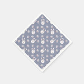 Serviette En Papier Llamas & Fleurs Motif (Coin)