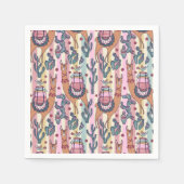 Serviette En Papier Llamas Sur La Stripe Motif (Devant)