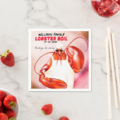 Serviette En Papier Lobster Chef Seafood Event (En situation)
