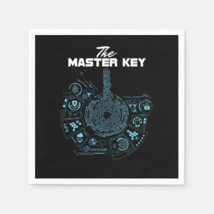 Serviette En Papier Lock Picker Locksmithing Locksport Gift The Master