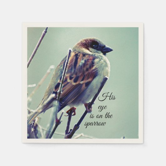 Serviette En Papier L'oeil de HI est sur le Bruant (Devant)