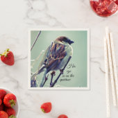 Serviette En Papier L'oeil de HI est sur le Bruant (En situation)