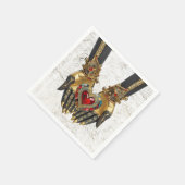 Serviette En Papier L'offre - Coeur dans les mains (Coin)