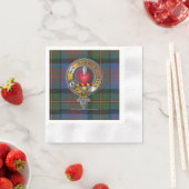 Serviette En Papier Logan Tartan & Badge (En situation)