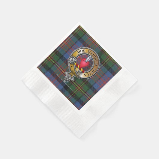 Serviette En Papier Logan Tartan & Badge (Coin)