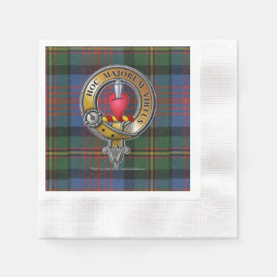 Serviette En Papier Logan Tartan & Badge