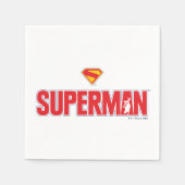 Serviette En Papier Logo classique Superman Bold (Devant)