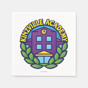 Serviette En Papier Logo d'académie de Kinzville