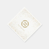 Serviette En Papier Logo de la société de parties scintillant en faux  (Coin)