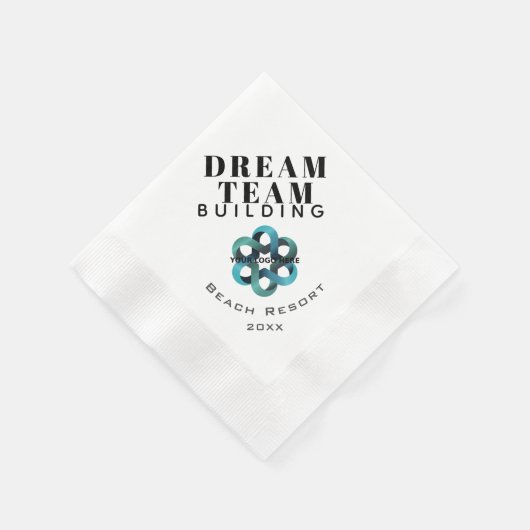 Serviette En Papier Logo de l'entreprise Dream Team Building (Coin)