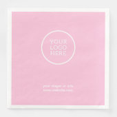 Serviette En Papier Logo de l'entreprise | Papier d'entreprise (Devant)