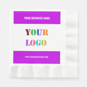 Serviette En Papier Logo de l'entreprise personnalisée et Modèle de se