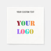 Serviette En Papier Logo de l'entreprise personnalisée et serviettes c (Devant)