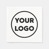 Serviette En Papier Logo de l'entreprise personnalisée Événement d'ent (Devant)