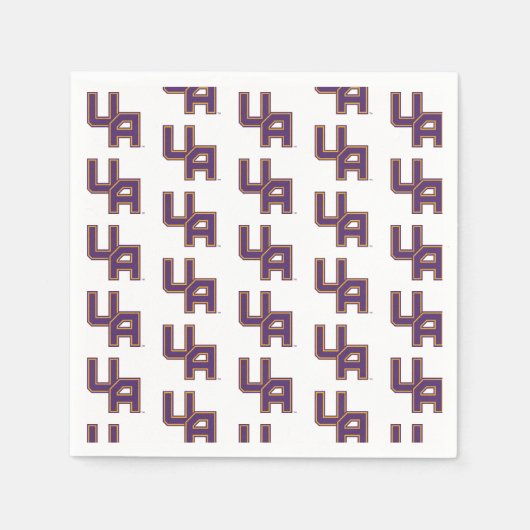 Serviette En Papier Logo de l'Université d'Albany Initials (Devant)