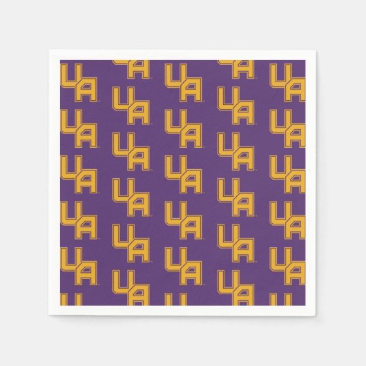 Serviette En Papier Logo de l'Université d'Albany Initials (Devant)